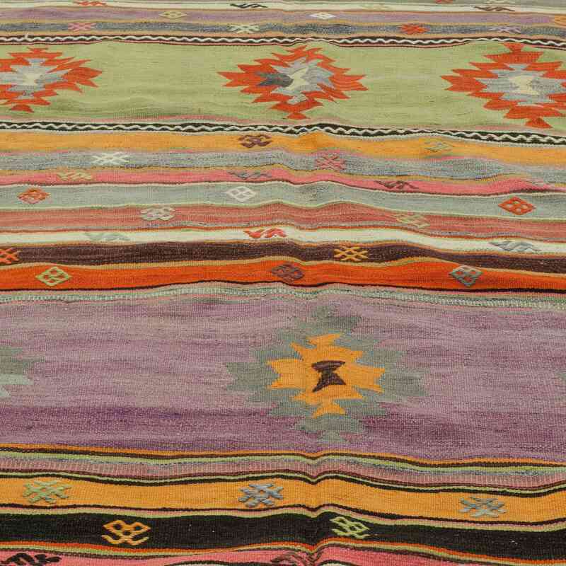 Multicolor Vintage Manisa Kilim Rug - 5' 9" x 10' 2" (69" x 122") - K0025139