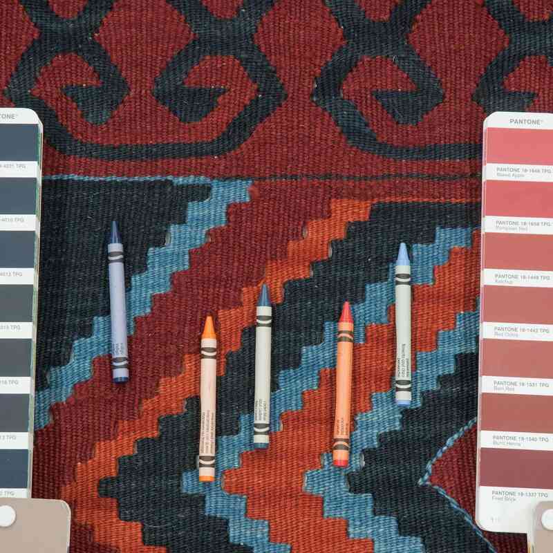 Lacivert, Kırmızı Yeni El Dokuma Kilim - K0027350