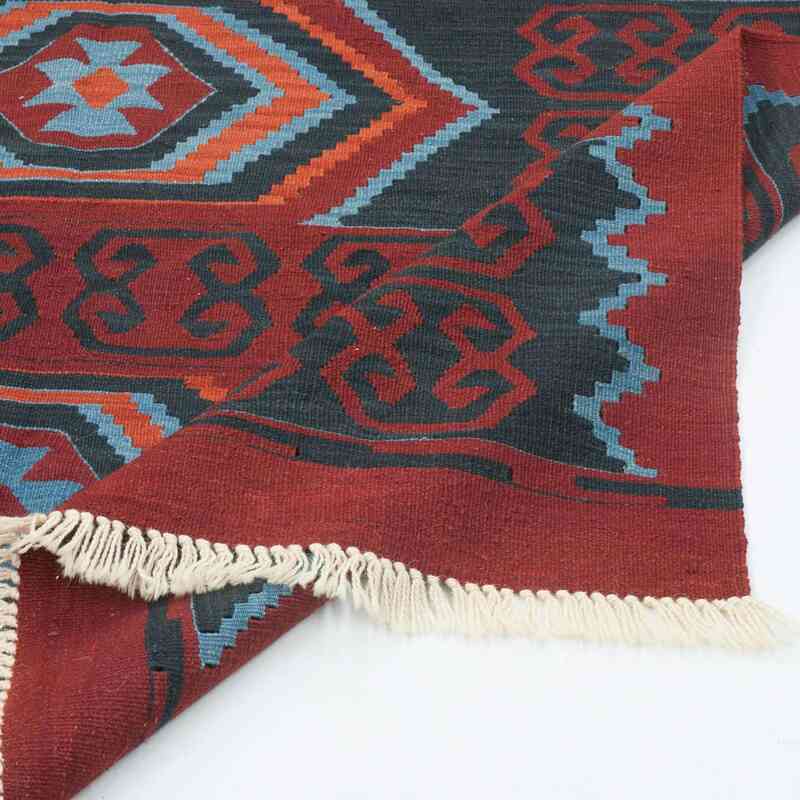 Lacivert, Kırmızı Yeni El Dokuma Kilim - K0027350