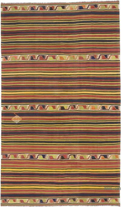 Vintage Konya Kilim Rug - 5' 3" x 8' 11" (63" x 107")