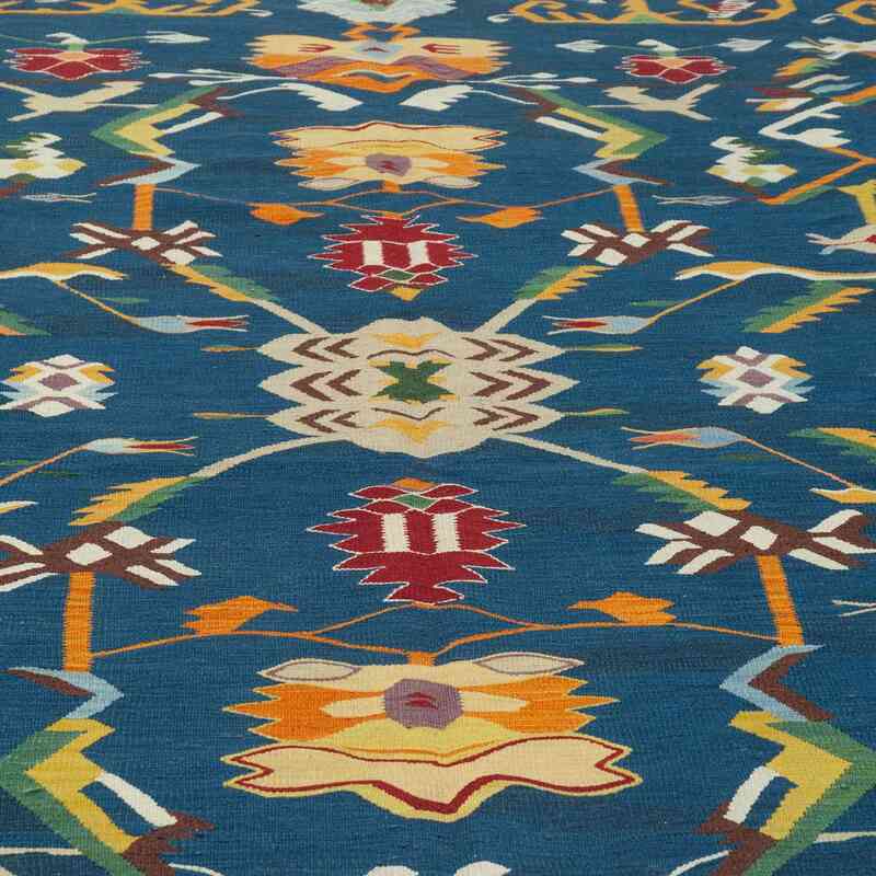 Lacivert Yeni El Dokuma Kilim - K0027664