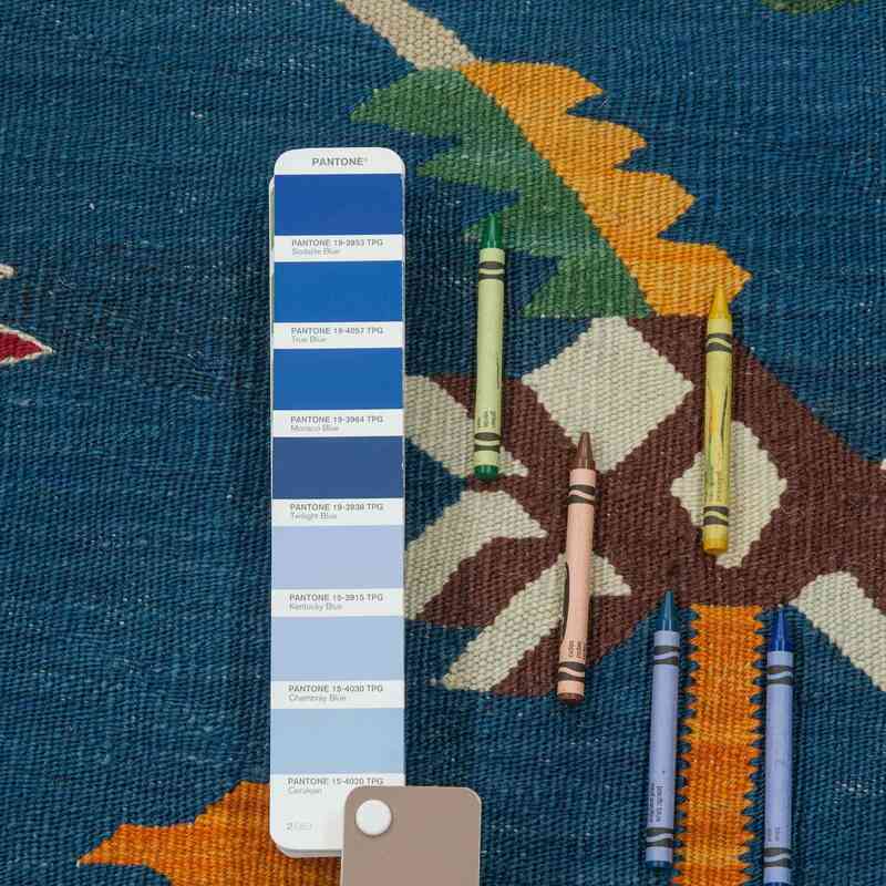 Lacivert Yeni El Dokuma Kilim - K0027664