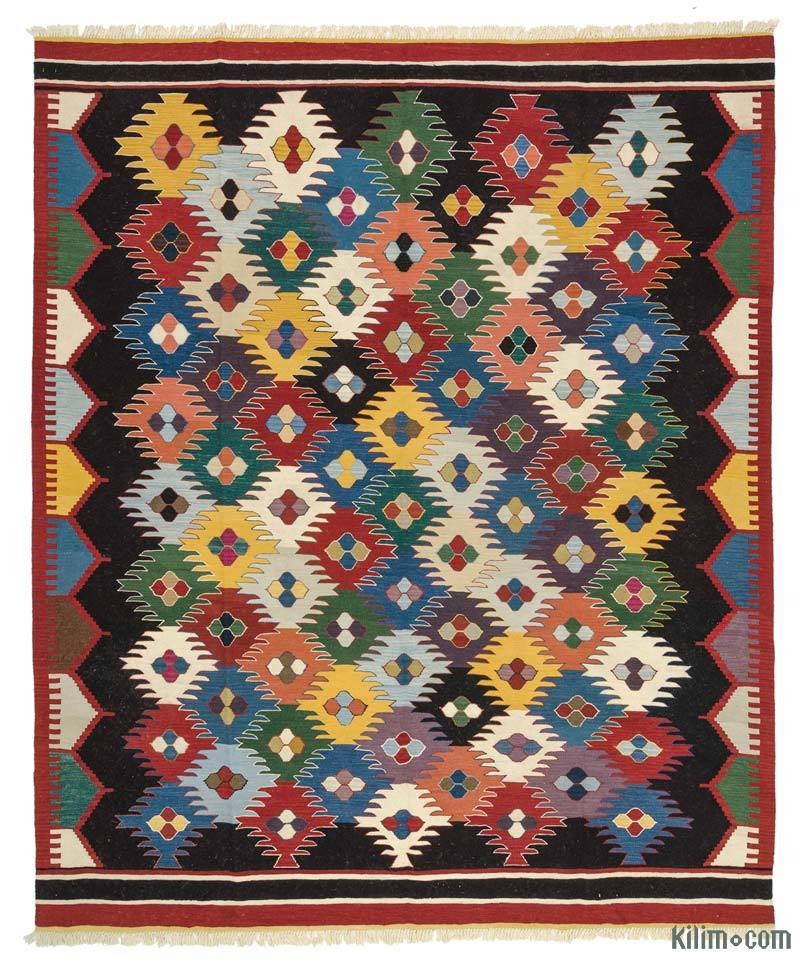 Multicolor New Handwoven Turkish Kilim Rug - K0027665