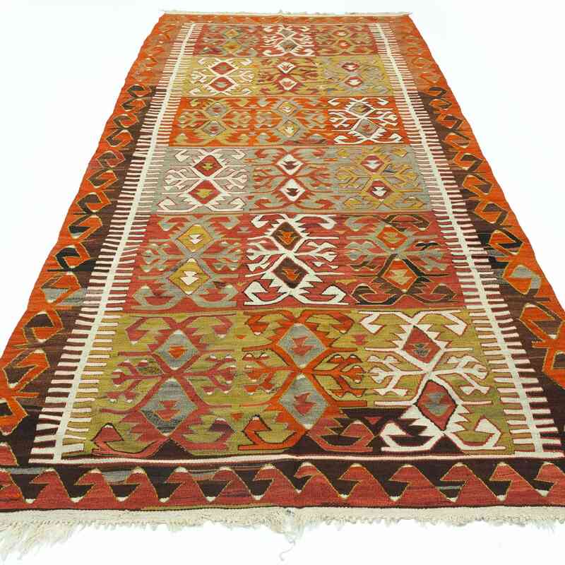 Çok Renkli Konya Kilimi - 142 cm x 330 cm - K0027729