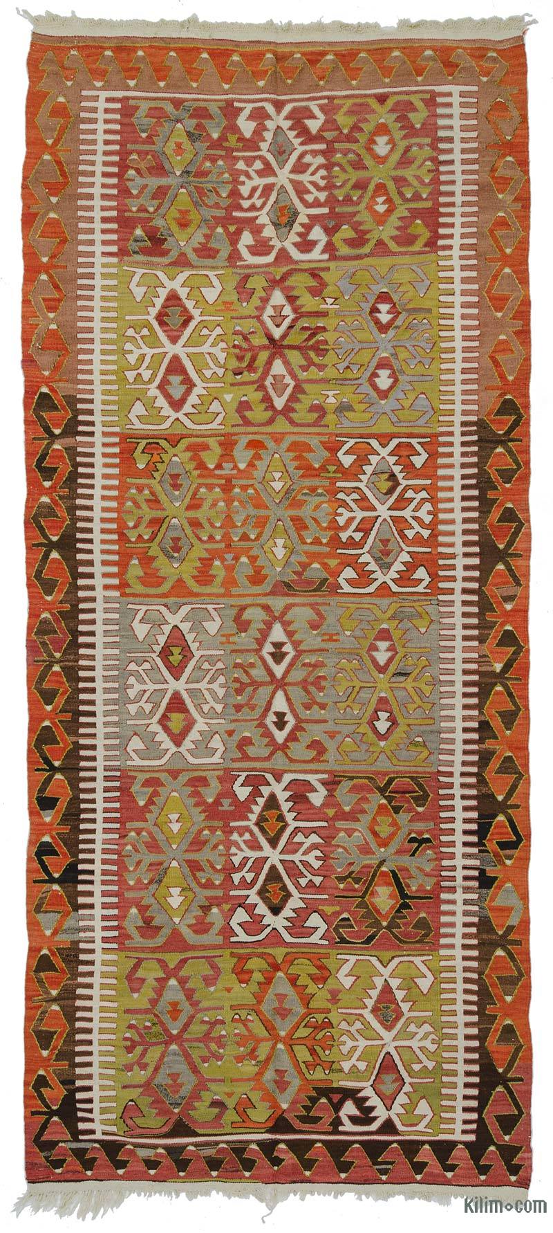Çok Renkli Konya Kilimi - 142 cm x 330 cm - K0027729