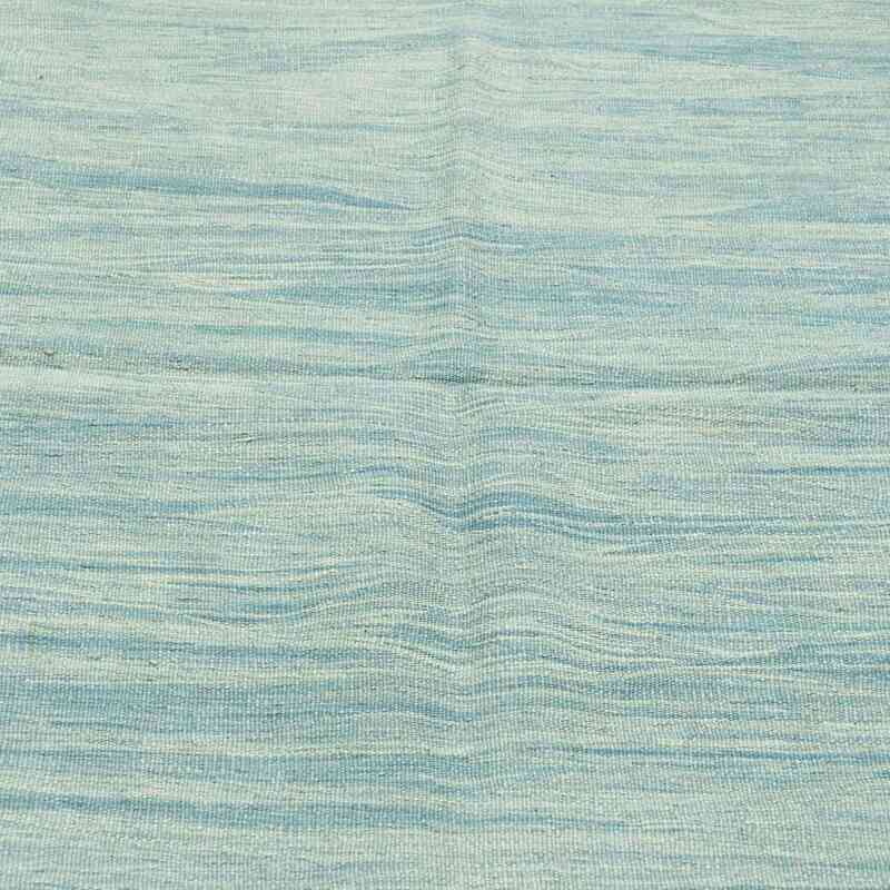 Açık Mavi, Lacivert Yeni Kök Boya El Dokuma Kilim - 120 cm x 188 cm - K0027803