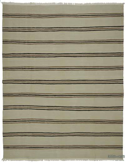 Beige, Brown New Handwoven Turkish Kilim Rug