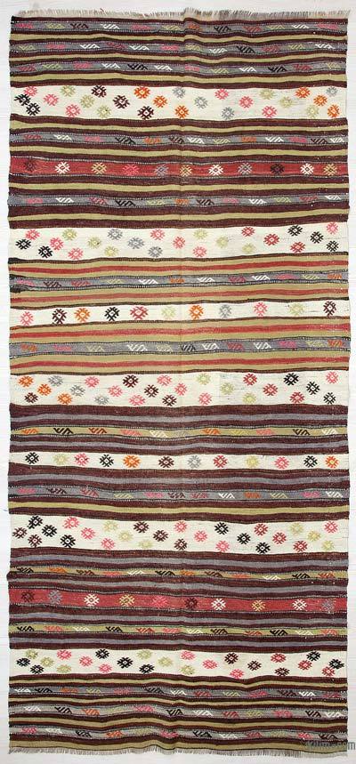 Multicolor Alfombra Vintage Antalya Kilim - 115 cm x 250 cm