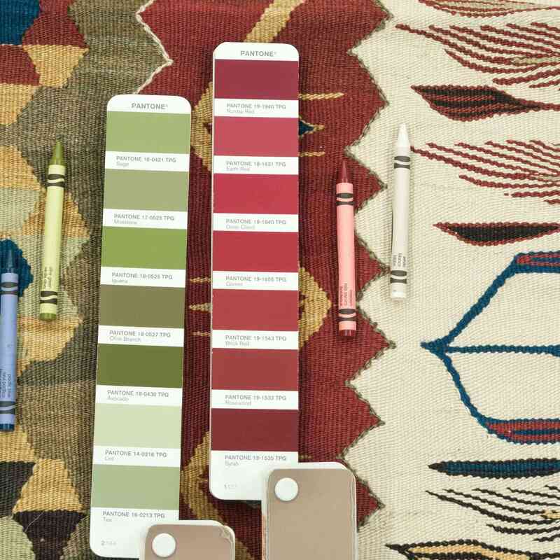 Multicolor New Handwoven Turkish Kilim Rug - K0028393