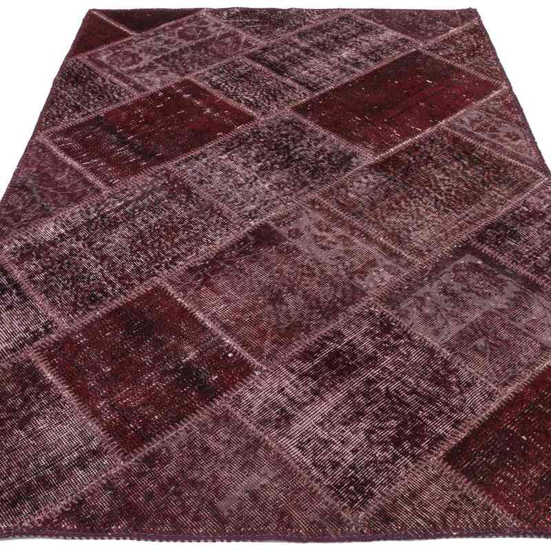 Patchwork Hand-Knotted Turkish Rug - 3' 11" x 5' 11" (47" x 71") - K0032693