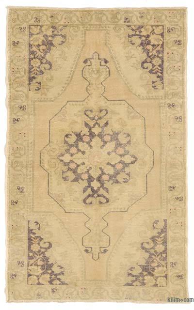 Vintage Turkish Hand-Knotted Rug - 4' 8" x 7' 8" (56" x 92")