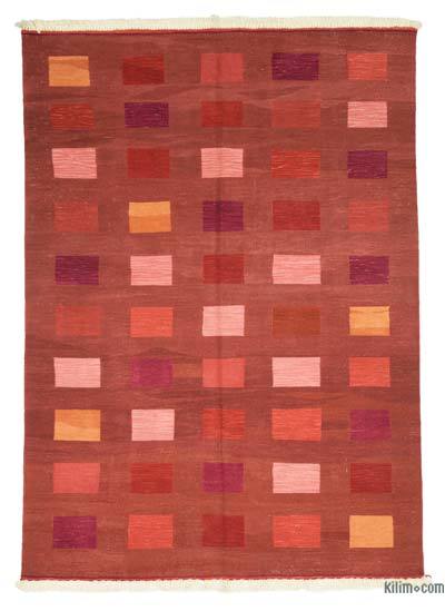 Rojo Nueva Alfombra Turca Kilim