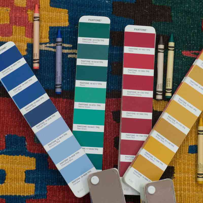 Multicolor New Handwoven Turkish Kilim Rug - K0033122