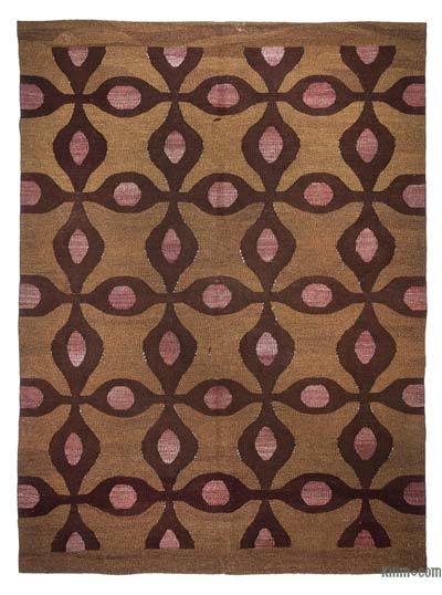 Marrón Nueva Alfombra Turca Kilim
