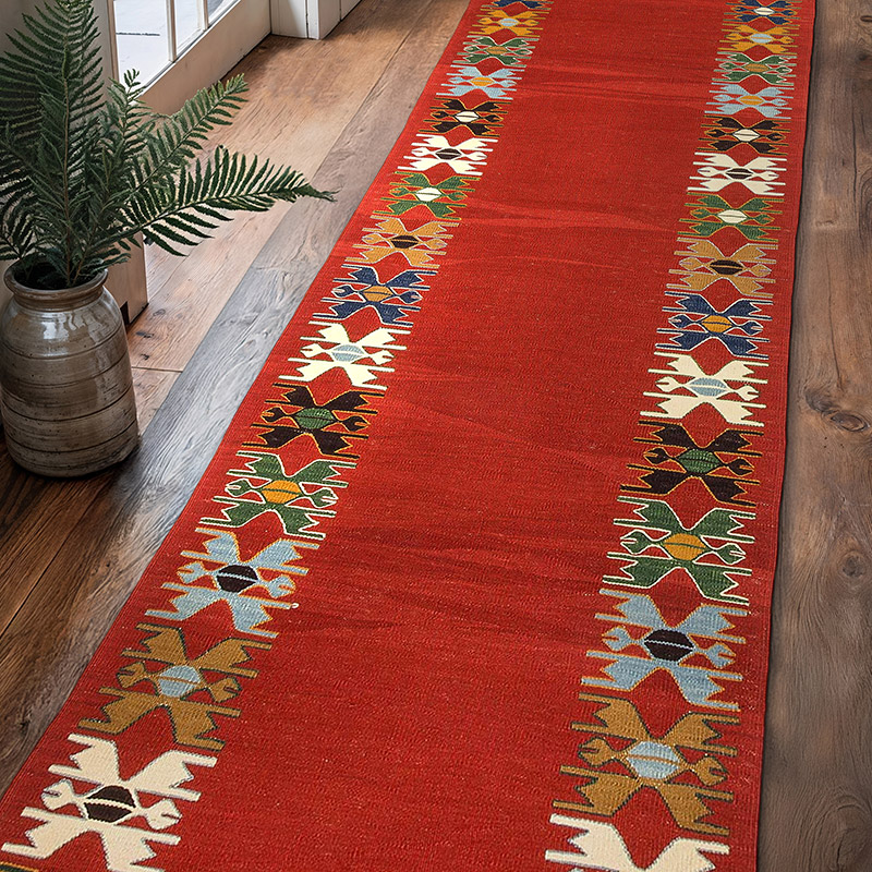 Yeni Kök Boya Yolluk Kilim - 86 cm x 315 cm - K0033141