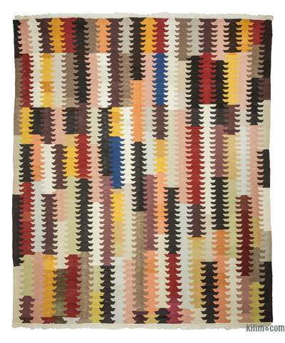 Multicolor Nueva Alfombra Turca Kilim - 240 cm x 282 cm