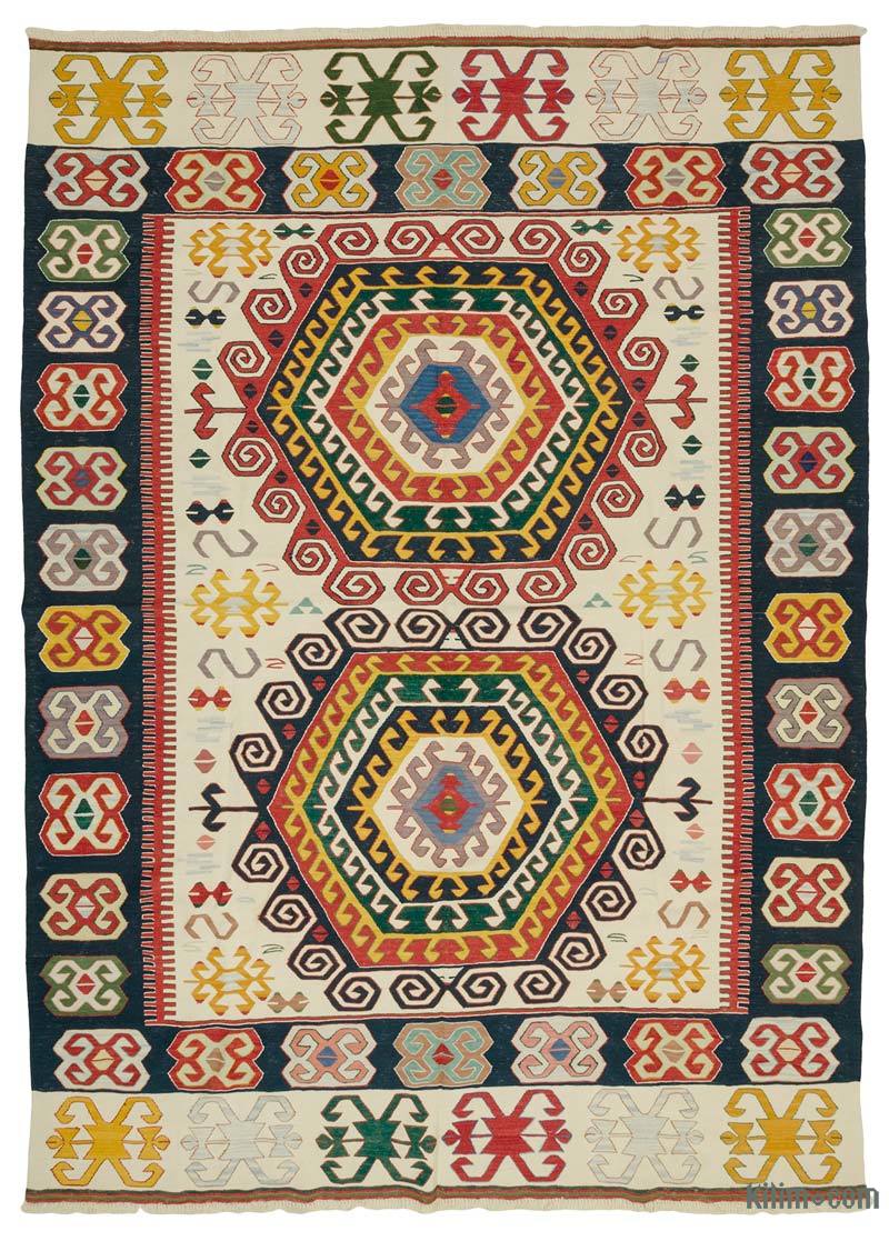 Multicolor New Handwoven Turkish Kilim Rug - K0033162