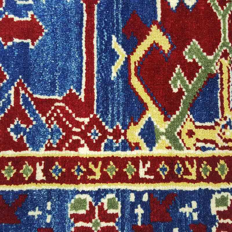 Red, Blue New Turkish Pile Rug - 5' 5" x 6' 4" (65" x 76") - K0033167