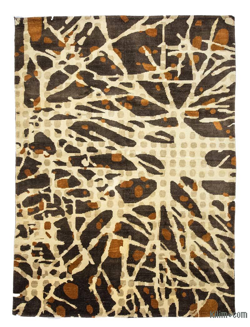 Kahverengi, Bej Yeni Kök Boya Halı - 204 cm x 276 cm - K0033168
