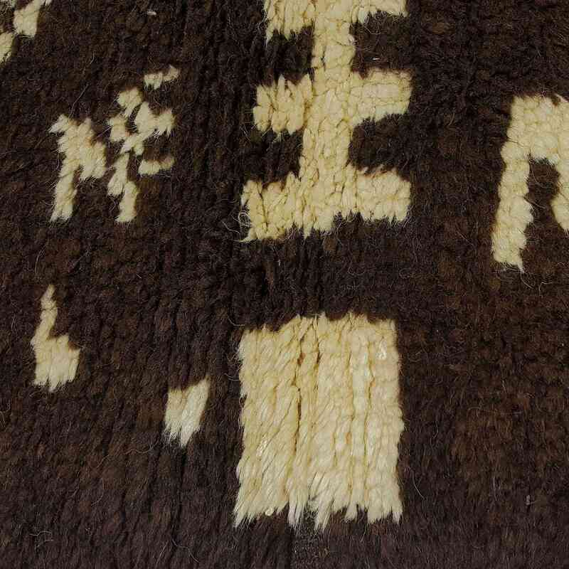 Brown New Moroccan Style Hand-Knotted Tulu Rug - 3' 10" x 4' 10" (46" x 58") - K0033190
