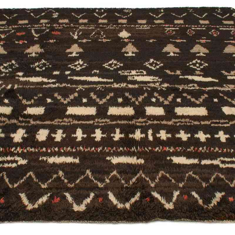 Brown New Moroccan Style Hand-Knotted Tulu Rug - 8' 2" x 9' 8" (98" x 116") - K0033205