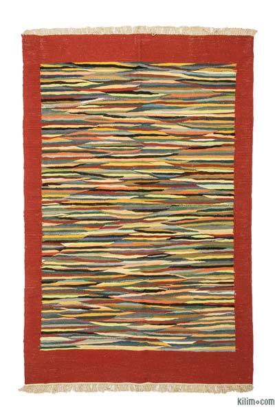 Multicolor New Handwoven Turkish Kilim Rug - 4'  x 6'  (48" x 72")
