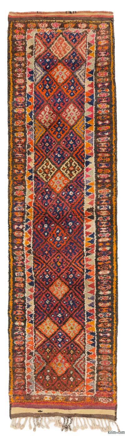 Vintage Tribal Runner Rug - 2' 11" x 10' 11" (35" x 131")