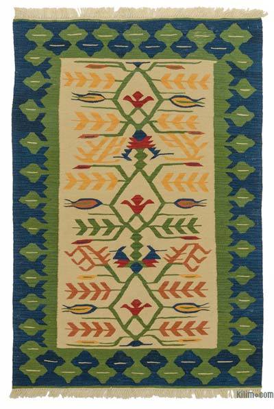 Multicolor New Handwoven Turkish Kilim Rug - 4'  x 5' 11" (48" x 71")
