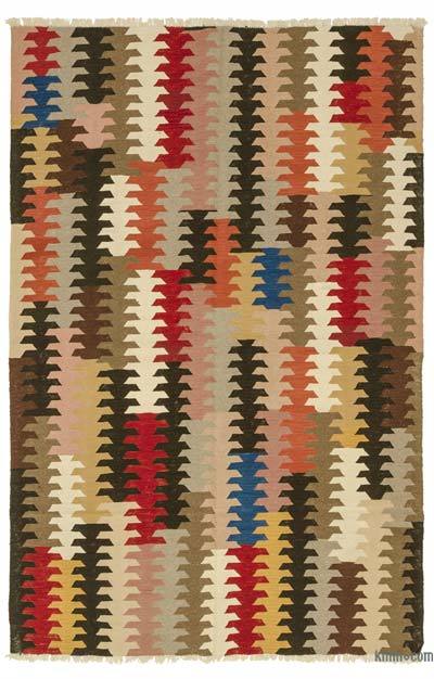Multicolor Nueva Alfombra Turca Kilim - 175 cm x 274 cm