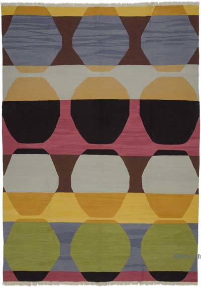 Multicolor Nueva Alfombra Turca Kilim