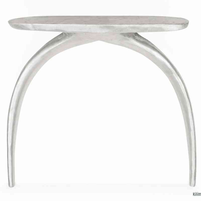 Aluminium Sand Cast Table Leg - Matte Finish (set of 2) - K0034025