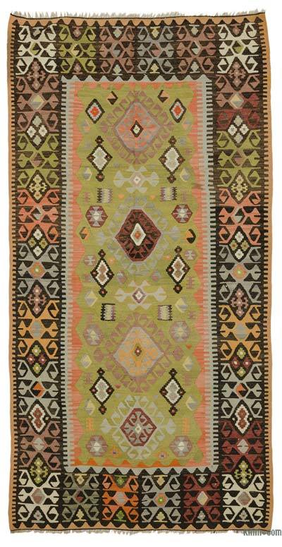 Çok Renkli Vintage Çal Kilimi - 164 cm x 311 cm