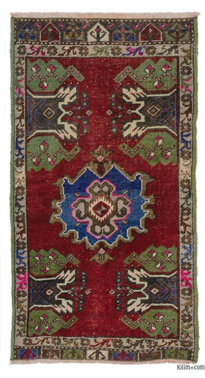 Turkish rug Turkish rug Turkish Muted Rug Handwoven Rug Kurdish Antique Rug Wool Rug order Vintage Rug 54 x 40 cm g2283 1.8 x 1.3 feet