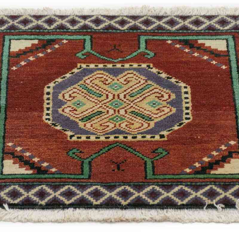 Vintage Turkish Hand-Knotted Rug - 1' 7" x 1' 6" (19" x 18") - K0034124