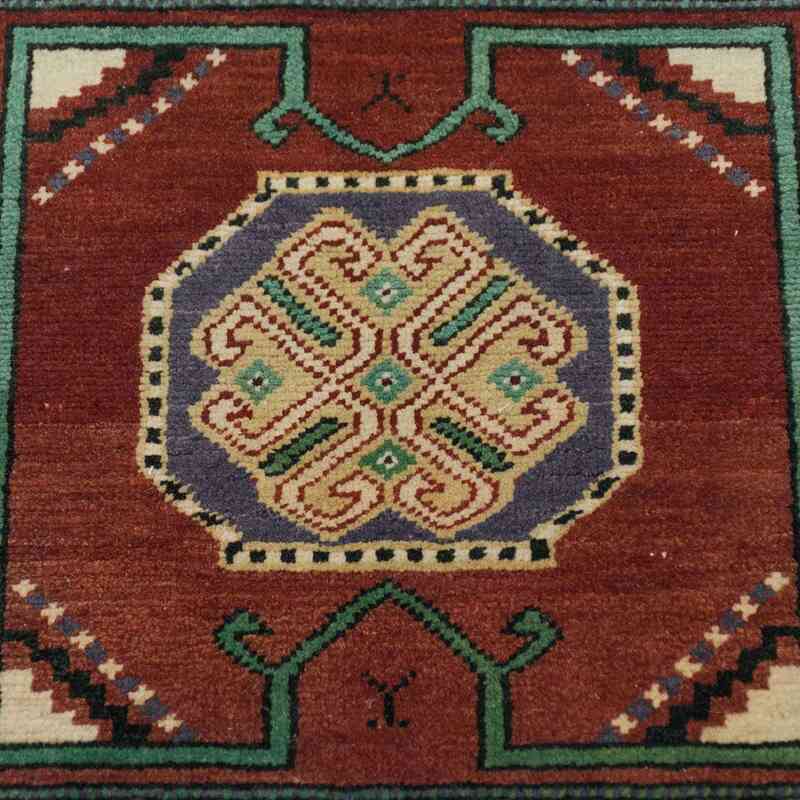 Vintage Turkish Hand-Knotted Rug - 1' 7" x 1' 6" (19" x 18") - K0034124