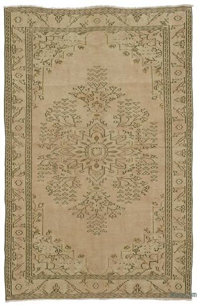 Vintage Turkish Hand-Knotted Rug - 5' 4" x 8' 4" (64" x 100")