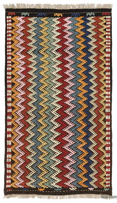 Multicolor New Turkish 'Zili' Rug - 3' 5" x 6'  (41" x 72")