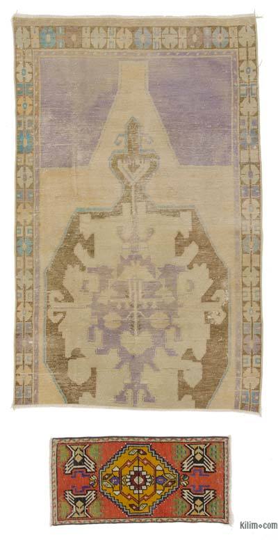 Vintage Turkish Hand-Knotted Rug - 4' 4" x 6' 10" (52" x 82")