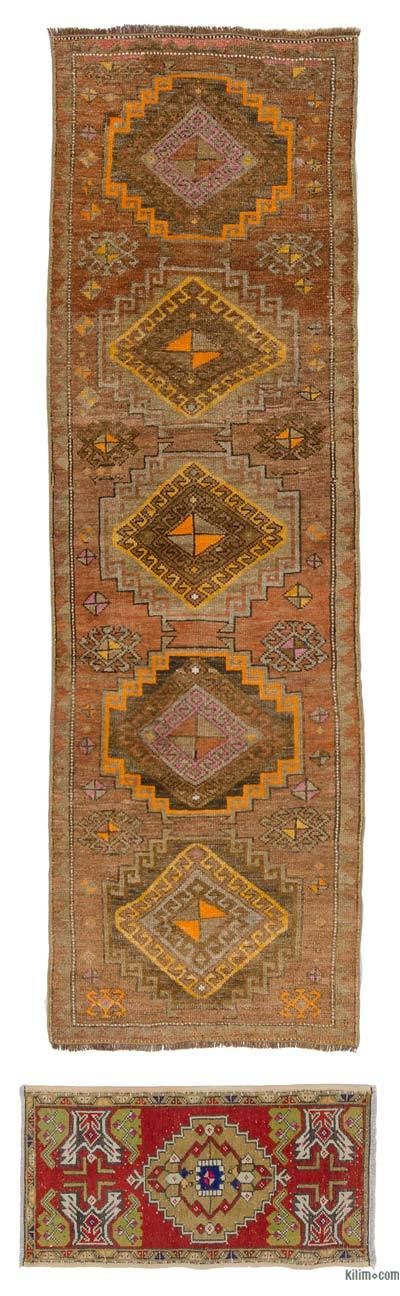 Vintage Tribal Runner Rug - 2' 8" x 8' 10" (32" x 106")