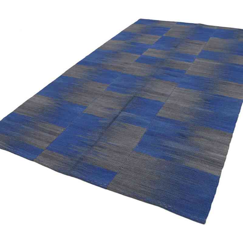 Neo Caspian Kilim Rug - 6' 6" x 10' 7" (78" x 127") - K0037021
