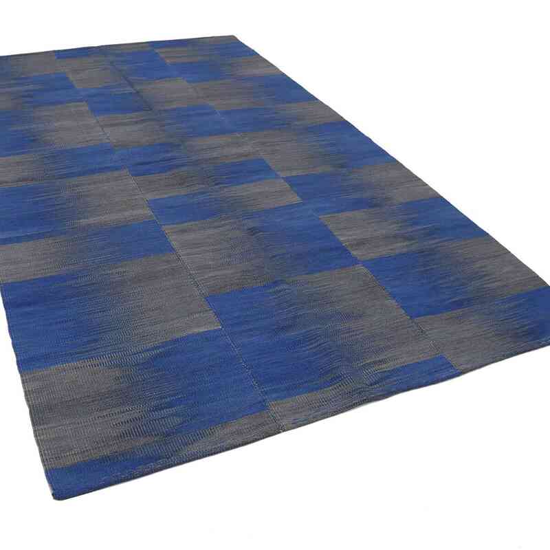 Neo Caspian Kilim Rug - 6' 6" x 10' 7" (78" x 127") - K0037021