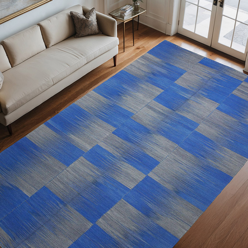 Neo Caspian Kilim Rug - 6' 6" x 10' 7" (78" x 127") - K0037021