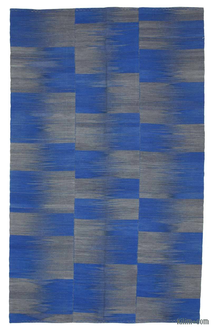 Neo Caspian Kilim Rug - 6' 6" x 10' 7" (78" x 127") - K0037021