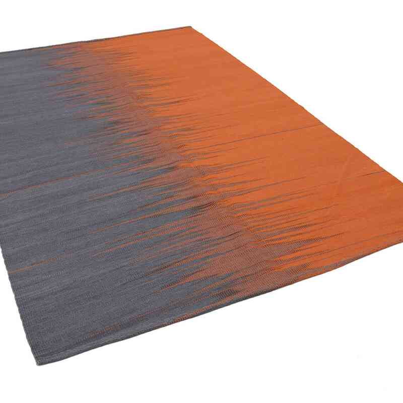 Naranja, Multicolor Alfombra Neo Caspian Kilim - 179 cm x 265 cm - K0037043