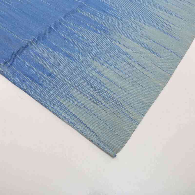Azul Oscuro Alfombra Neo Caspian Kilim - 365 cm x 483 cm - K0037055