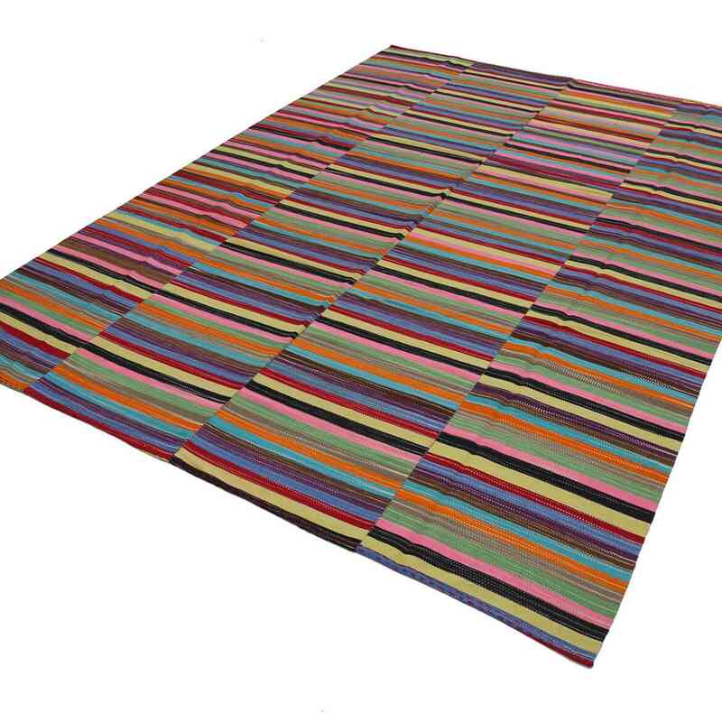 Multicolor Neo Caspian Kilim Rug - 9' 9" x 12' 9" (117" x 153") - K0037072