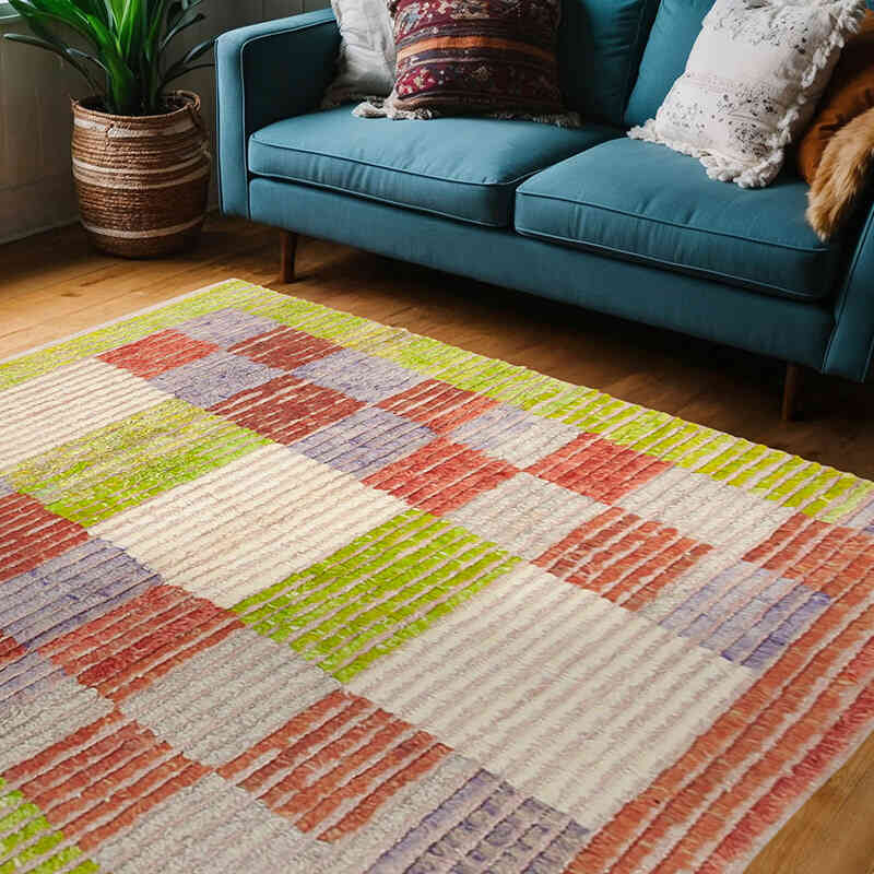 New Turkish Tulu Rug - 5' 2" x 6' 8" (62" x 80") - K0037106