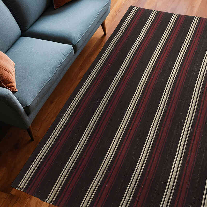 Vintage Anadolu 'Kıl' Kilim - 186 cm x 248 cm - K0037139