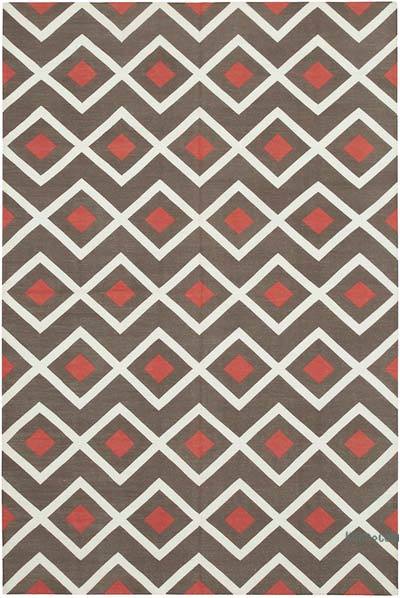 New Dhurrie Rug - 6'  x 8' 11" (72" x 107")
