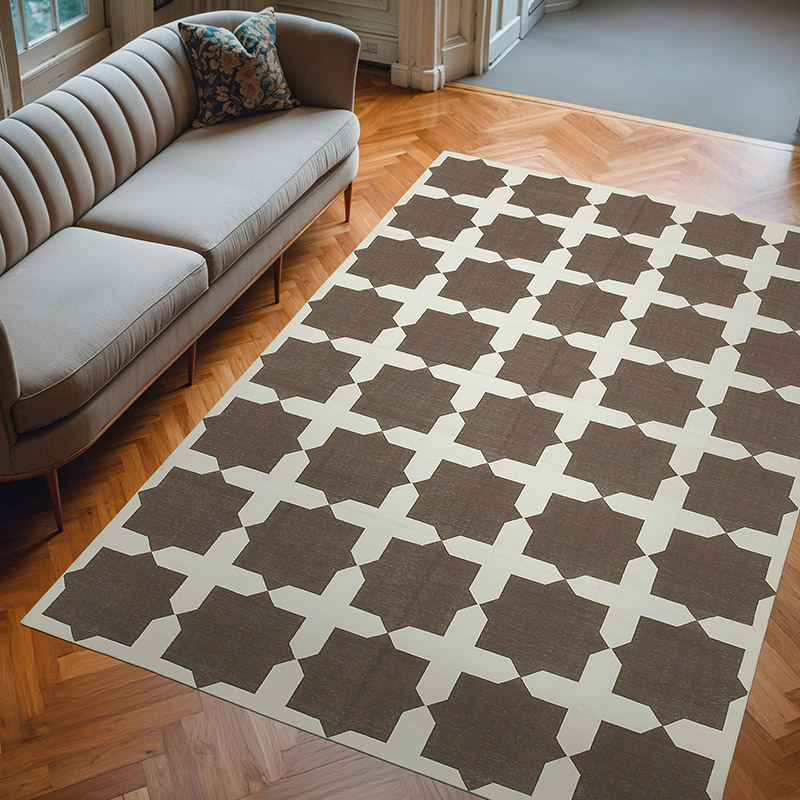 Nueva alfombra Dhurrie - 186 cm x 274 cm - K0037267